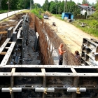 Budowa przystanek PKP linia nr 16. Łódź